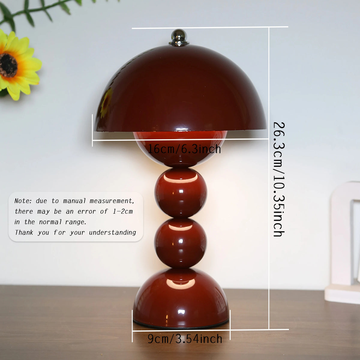 Cordless Mushroom Lamp