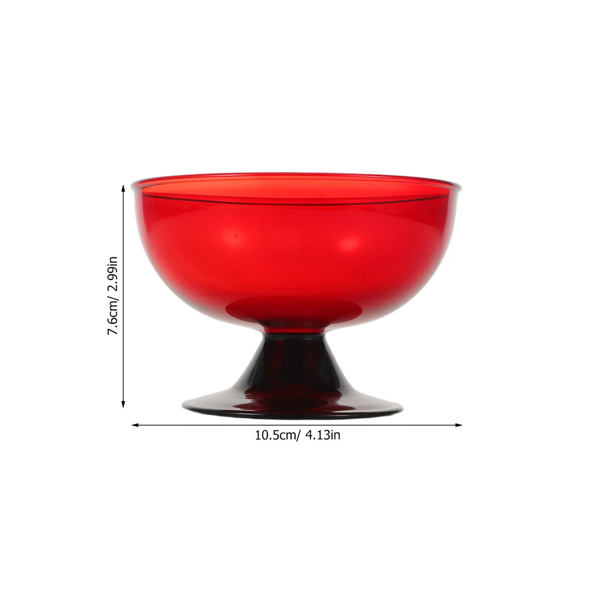 Footed Glass Serving Bowl