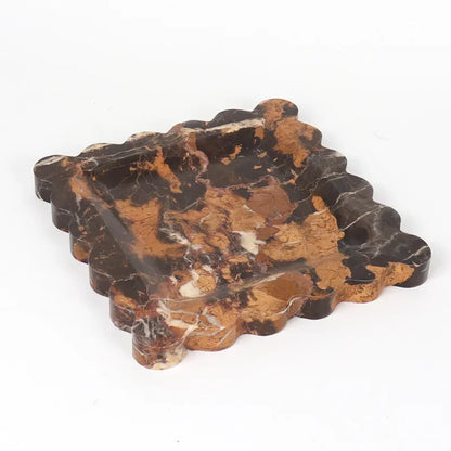 Scalloped Marble Dish