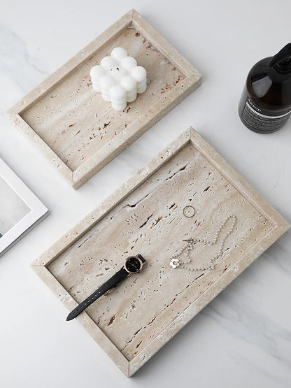 Travertine Catch-All Tray