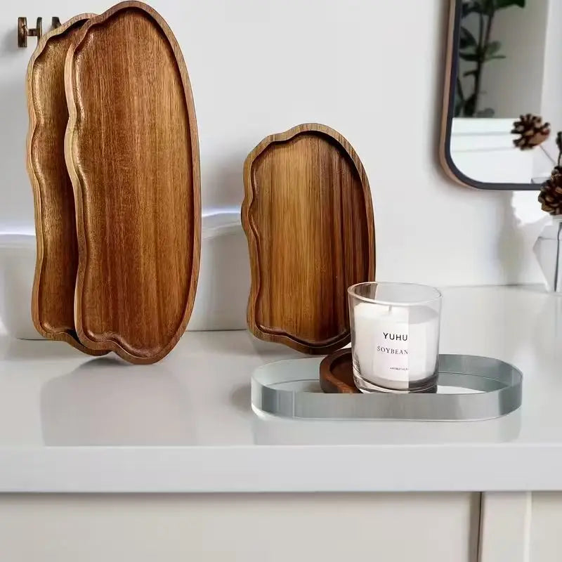 Acacia Candle Tray