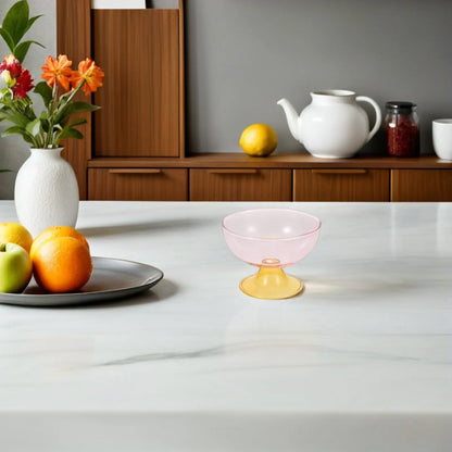 Footed Glass Serving Bowl