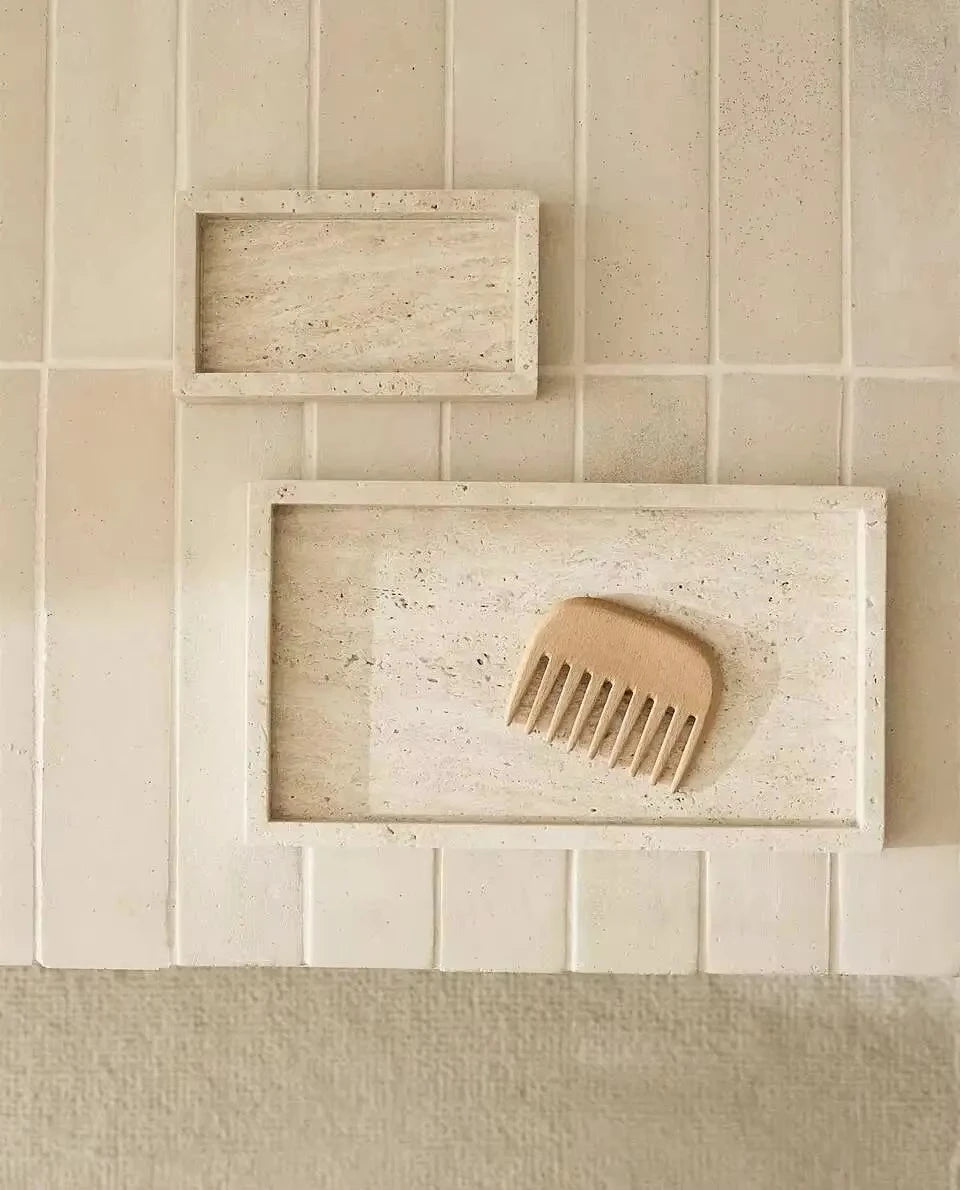 Golden Travertine Tray