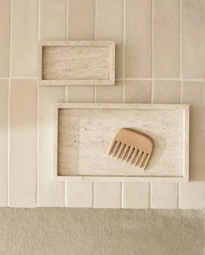 Golden Travertine Tray