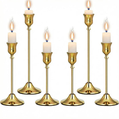 Gold Taper Candle Holders