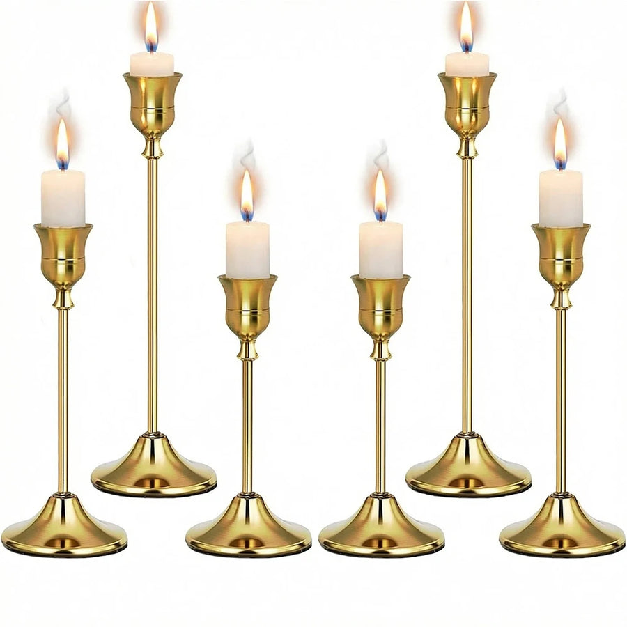 Gold Taper Candle Holders
