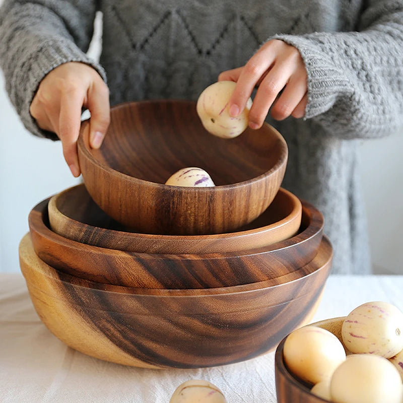 Acacia Wood Bowl