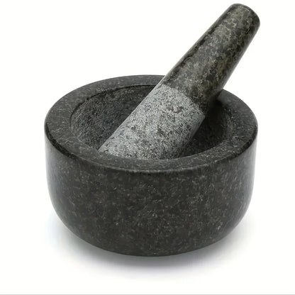 Polished Granite Mortar & Pestle