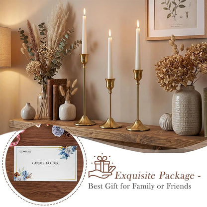 Gold Taper Candle Holders
