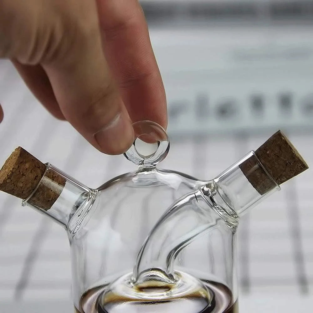 Dual Glass Oil & Vinegar Cruet