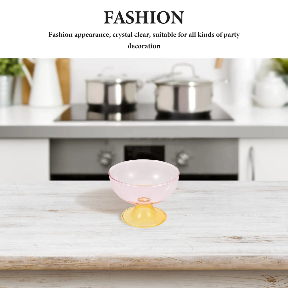 Footed Glass Serving Bowl