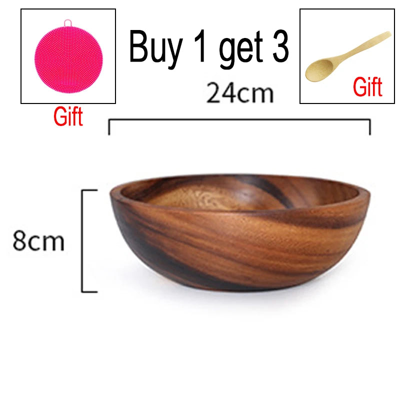 Acacia Wood Bowl