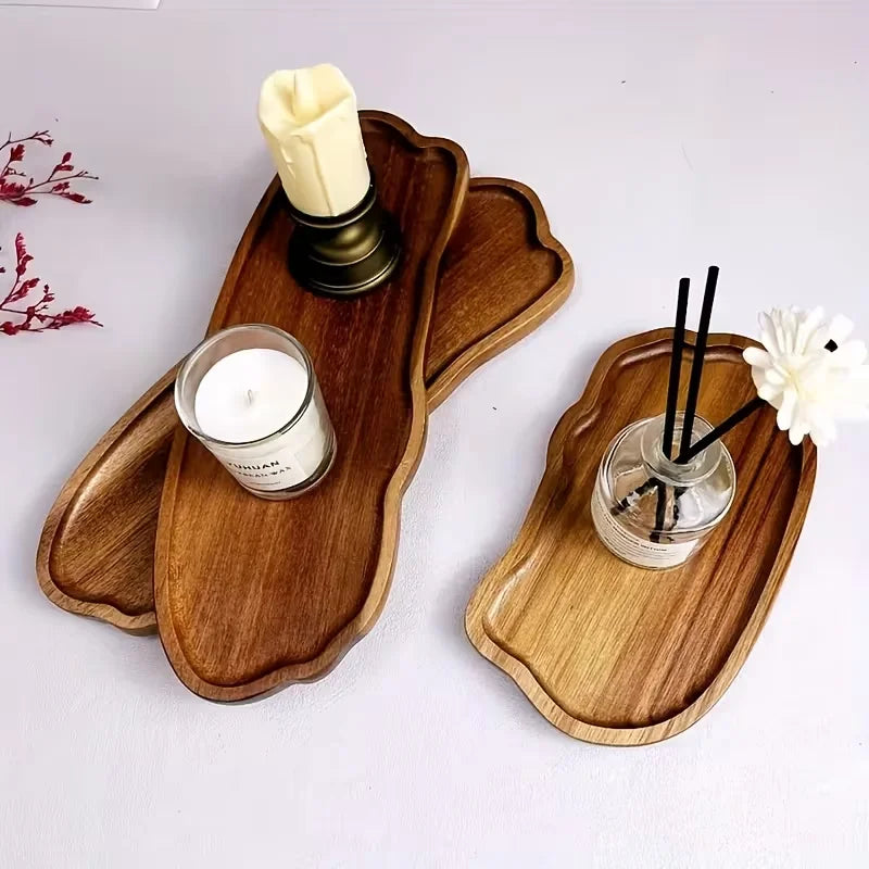 Acacia Candle Tray