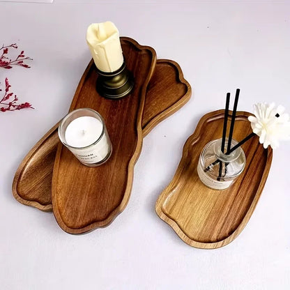 Acacia Candle Tray