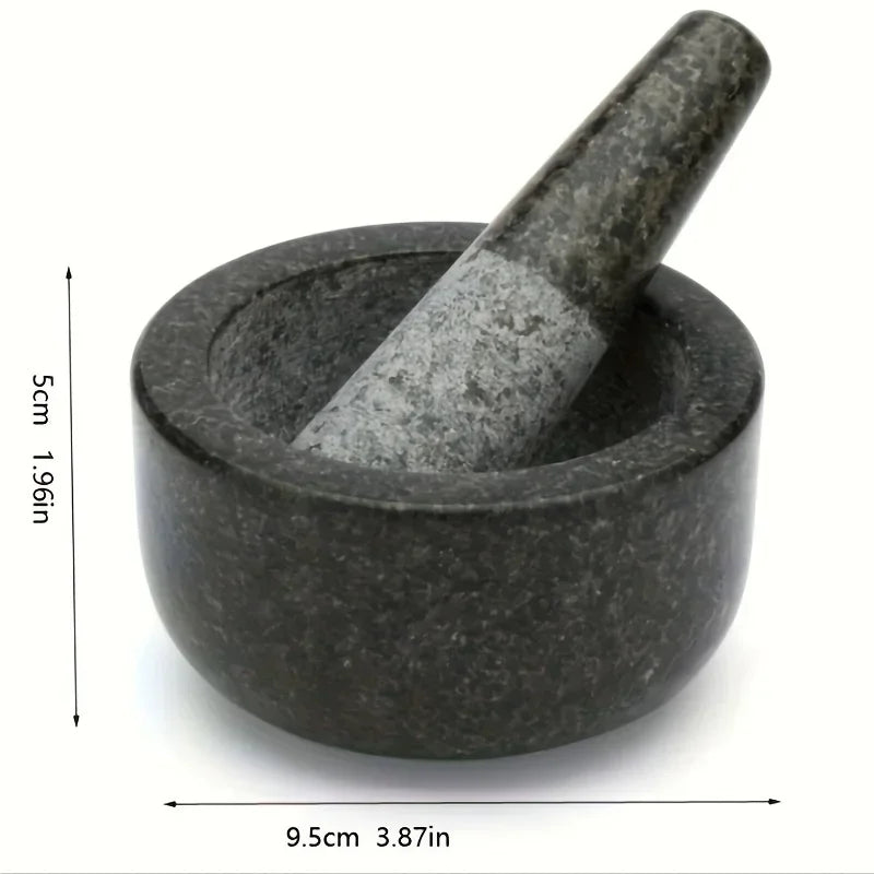 Polished Granite Mortar & Pestle