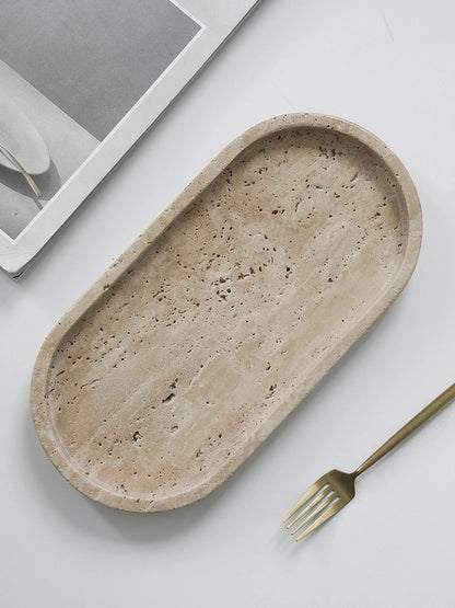 Travertine Catch-All Tray