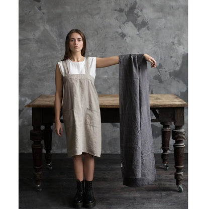 Stone-Washed Linen Table Runner