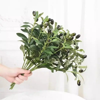 Faux Olive Branches, Set of 6