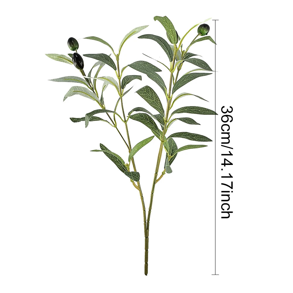 Faux Olive Branches, Set of 6