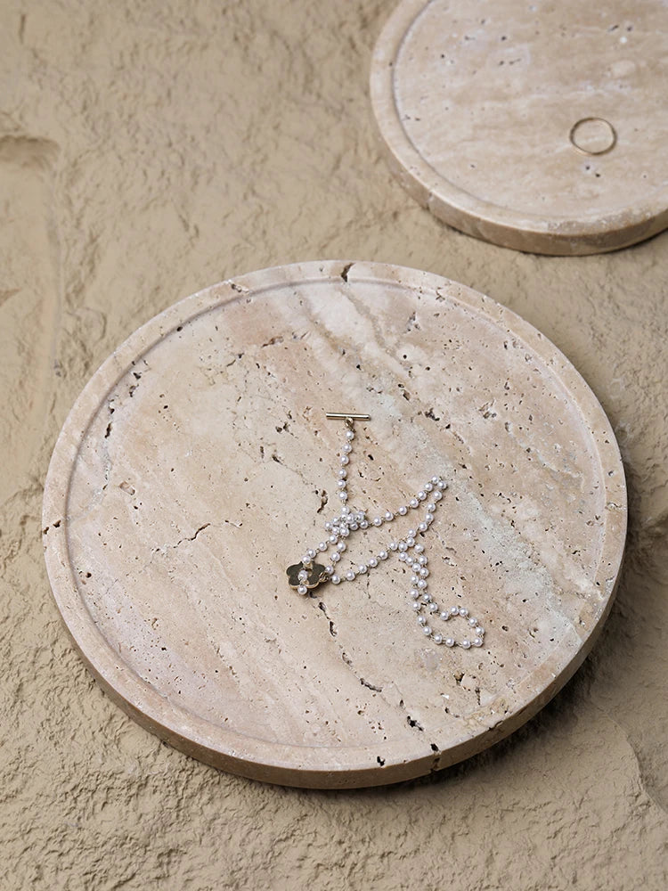 Travertine Catch-All Tray