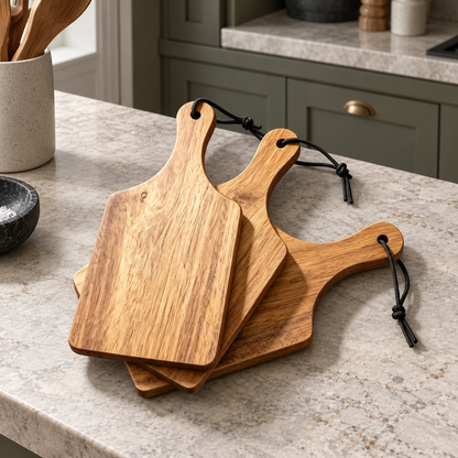 Mini Acacia Boards, Set of 3 — product view