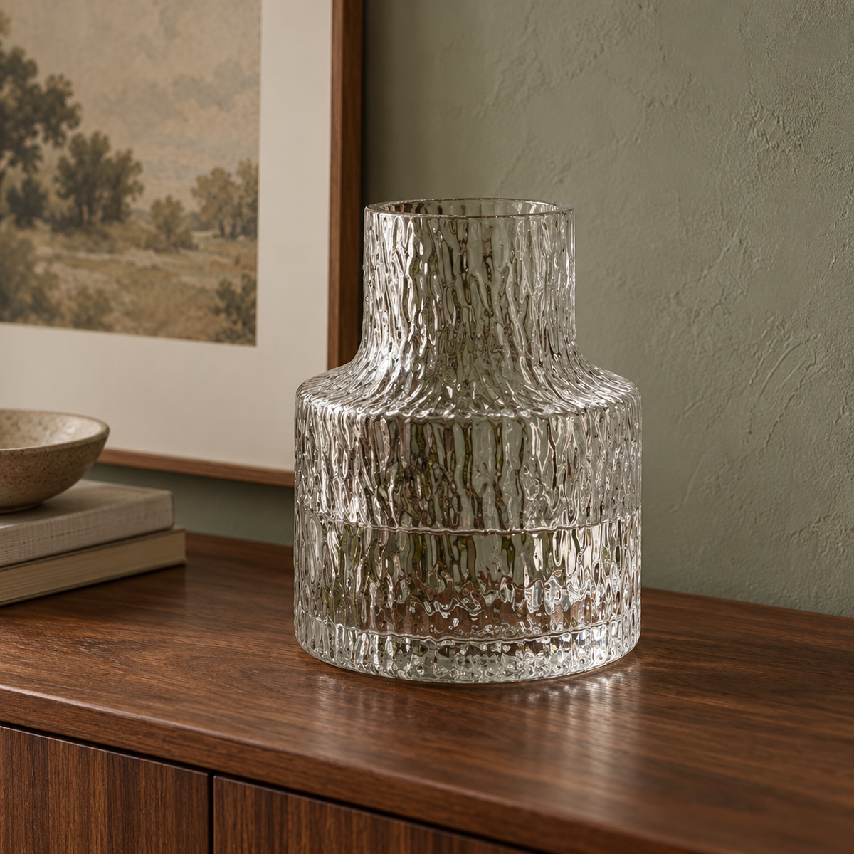 Ripple Glass Vase — product view