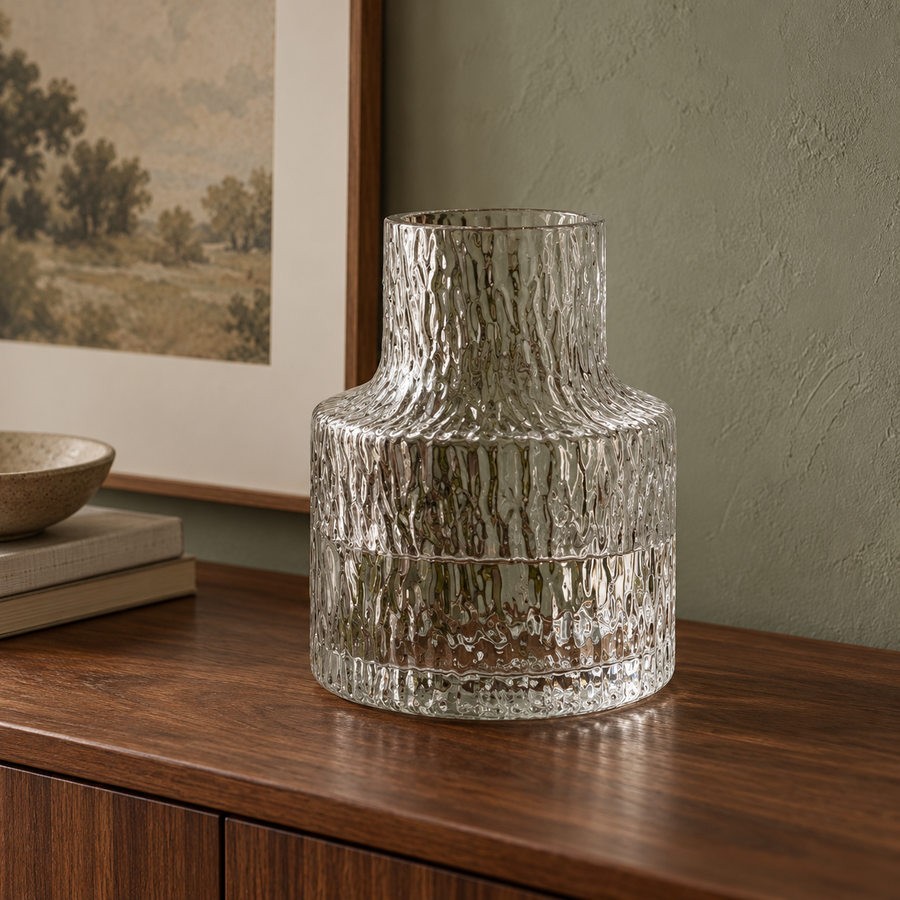 Ripple Glass Vase — product view